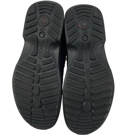 Ecco Fusion Moc Toe Tie Mens Leather Comfort Shoes Oxfords Black Size 9-9.5 (43) - Picture 8 of 13